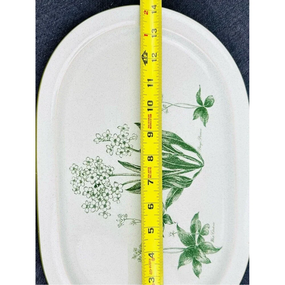 Vintage 1980’s Noritake  Mountain Flowers Oval Serving Platter Stoneware Japan